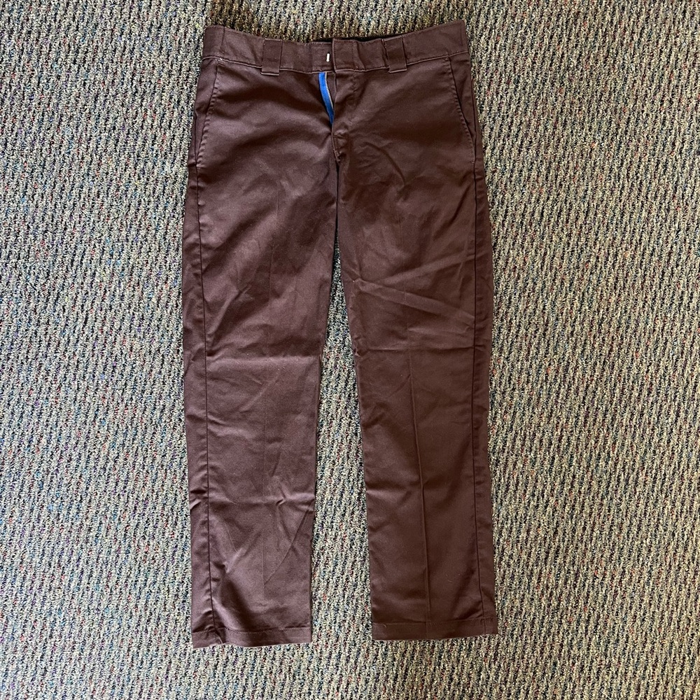 Dickies Loose Fit Double Knee Work Pants - Dark Brown